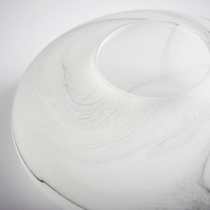 Cyan Design 10467 Moon Mist Vase - White And Black Swirl - Small