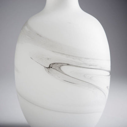 Cyan Design 10469 Moon Mist Vase - White And Black Swirl - Large
