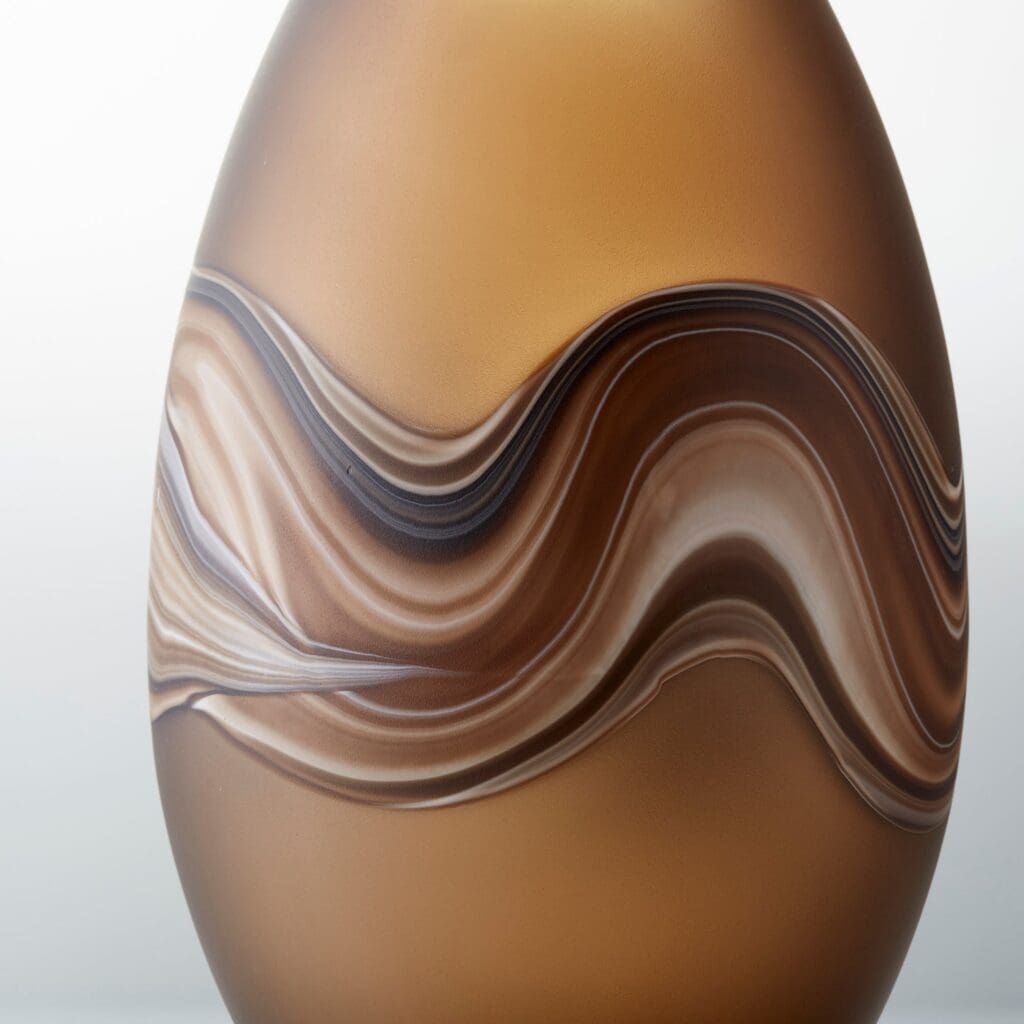 Cyan Design 10479 Nina Vase - Amber Swirl - Small