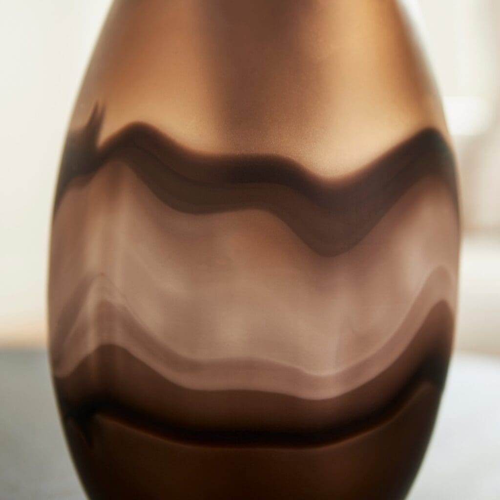 Cyan Design 10479 Nina Vase - Amber Swirl - Small