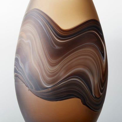 Cyan Design 10480 Nina Vase - Amber Swirl - Medium