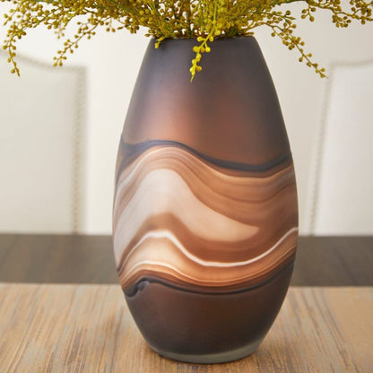 Cyan Design 10480 Nina Vase - Amber Swirl - Medium