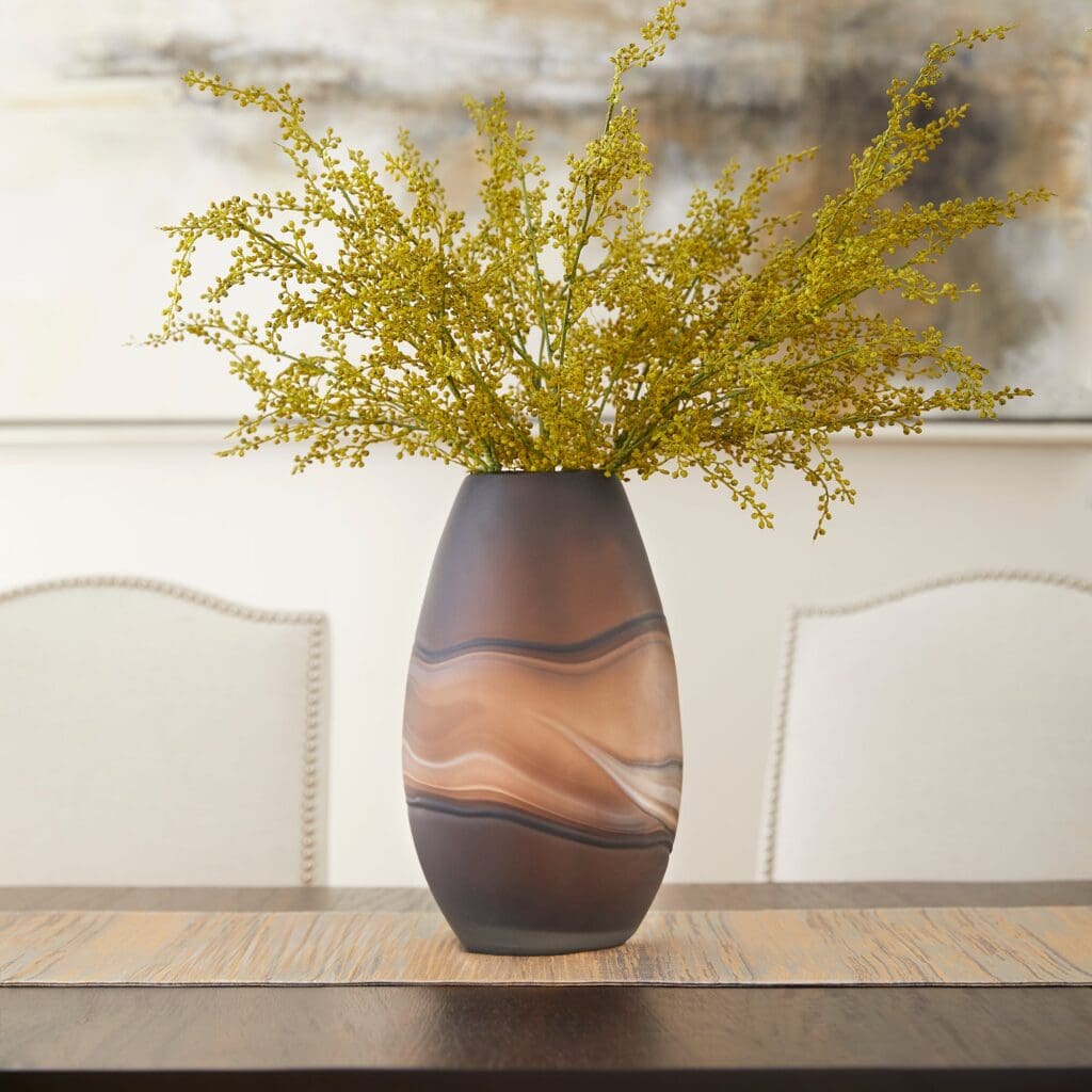 Cyan Design 10480 Nina Vase - Amber Swirl - Medium