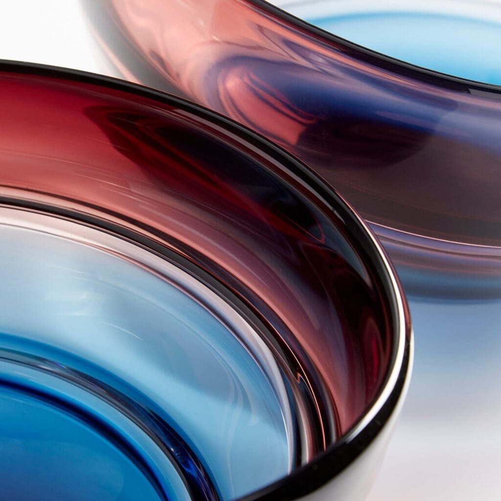 Cyan Design 10494 Danica Bowl - Plum And Blue