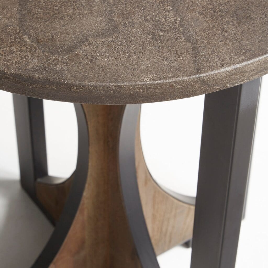 Cyan Design 10503 Savannah Side Table - Bronze And Dark Elm