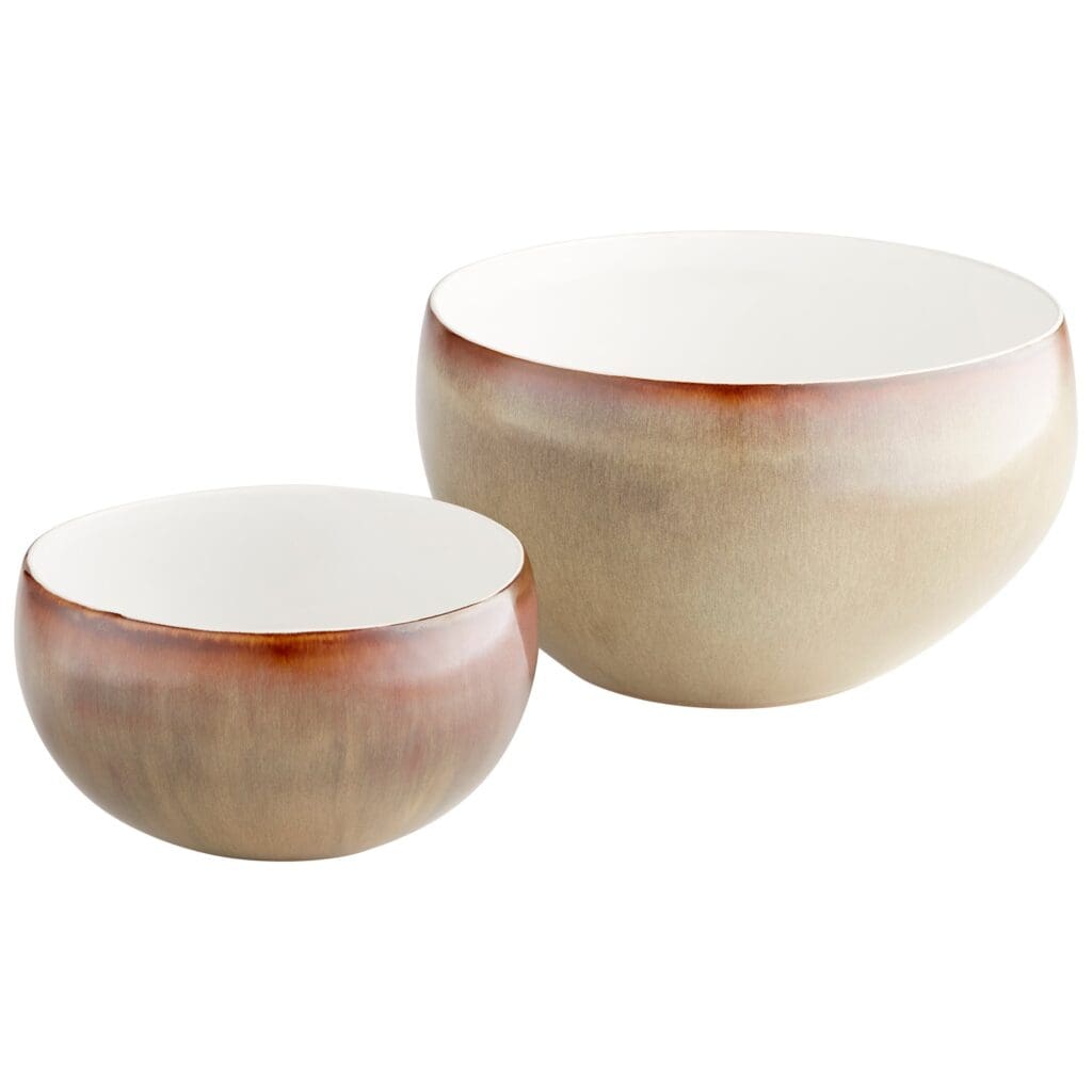 Cyan Design 10532 Marbled Dreams Bowl - Olive Glaze