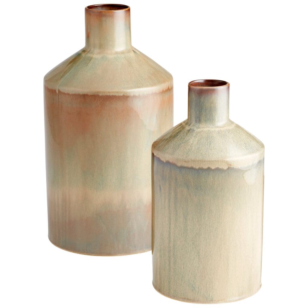 Cyan Design 10535 Marbled Dreams Vase - Olive Glaze - Medium