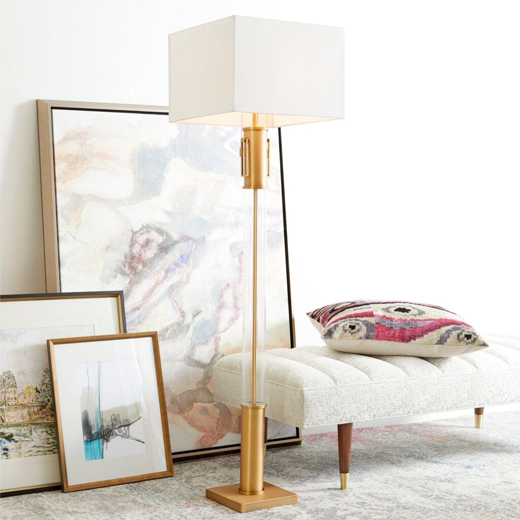 Cyan Design 10546 Palazzo Floor Lamp - Aged Brass