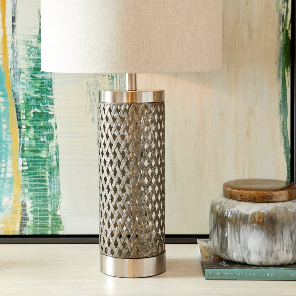 Cyan Design 10547 Fiore Table Lamp - Satin Nickel