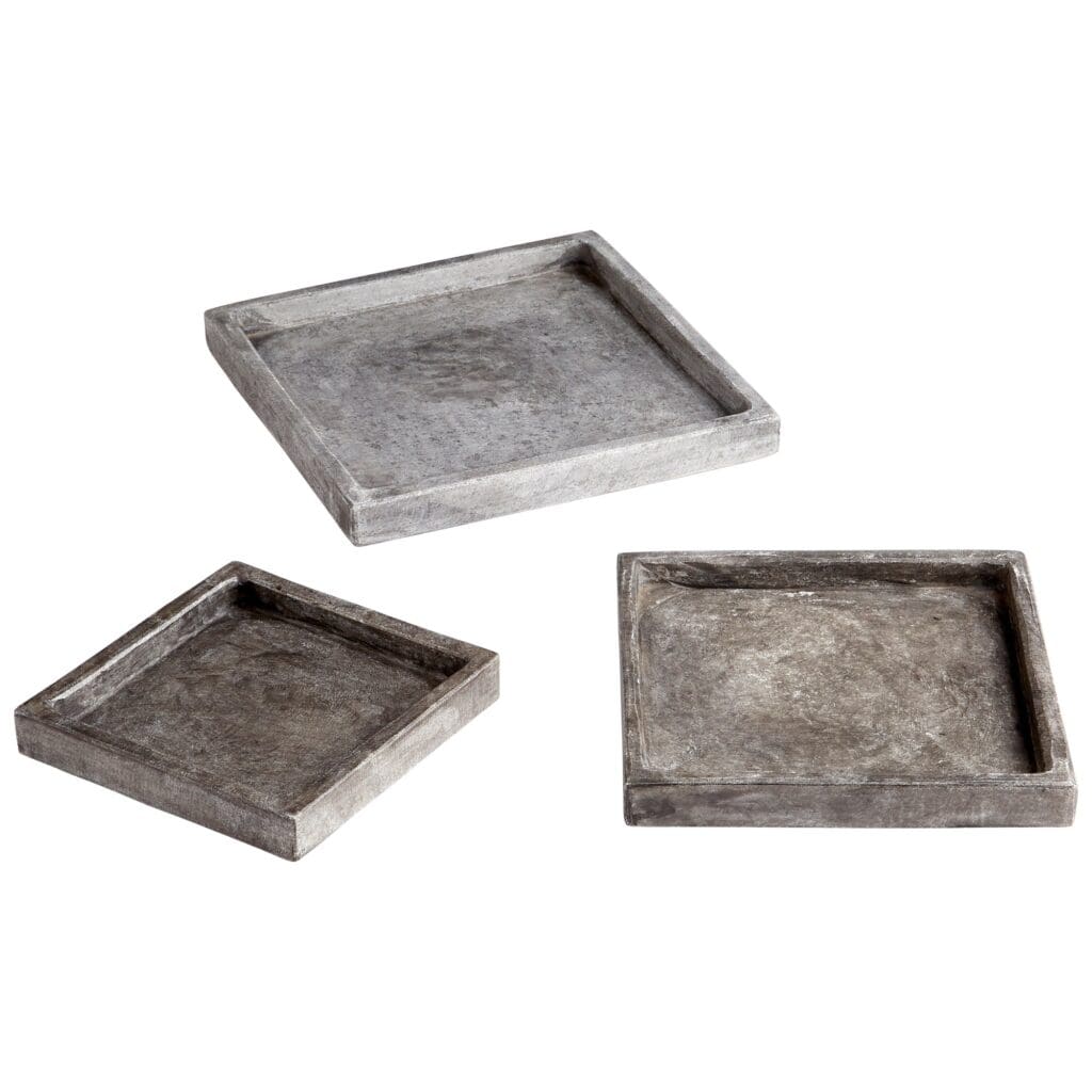 Cyan Design 10595 Gryphon Tray - Grey - Small