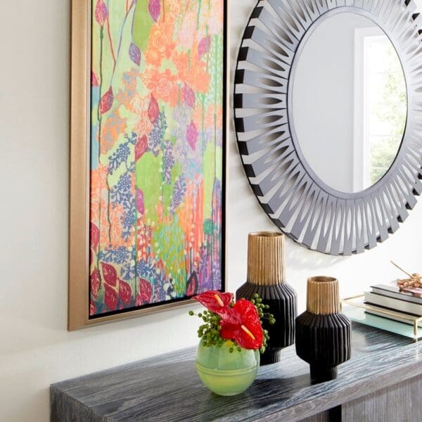 Cyan Design 10624 Allumage Vase - Matt Black And Gold - Small