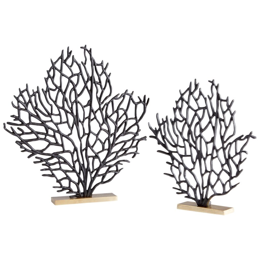 Cyan Design 10634 Bonzai Sculpture - Matt Black And Gold - Small