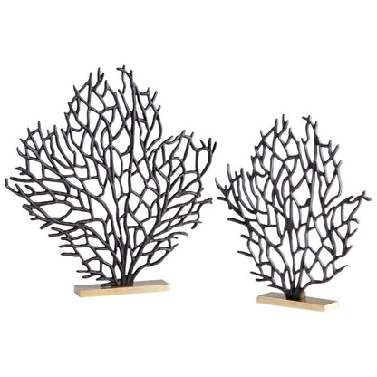 Cyan Design 10634 Bonzai Sculpture - Matt Black And Gold - Small