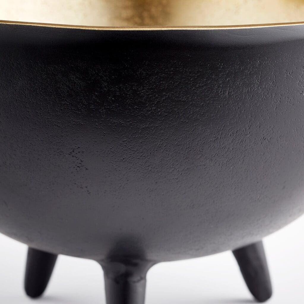 Cyan Design 10636 Inca Bowl - Matt Black And Gold - Small