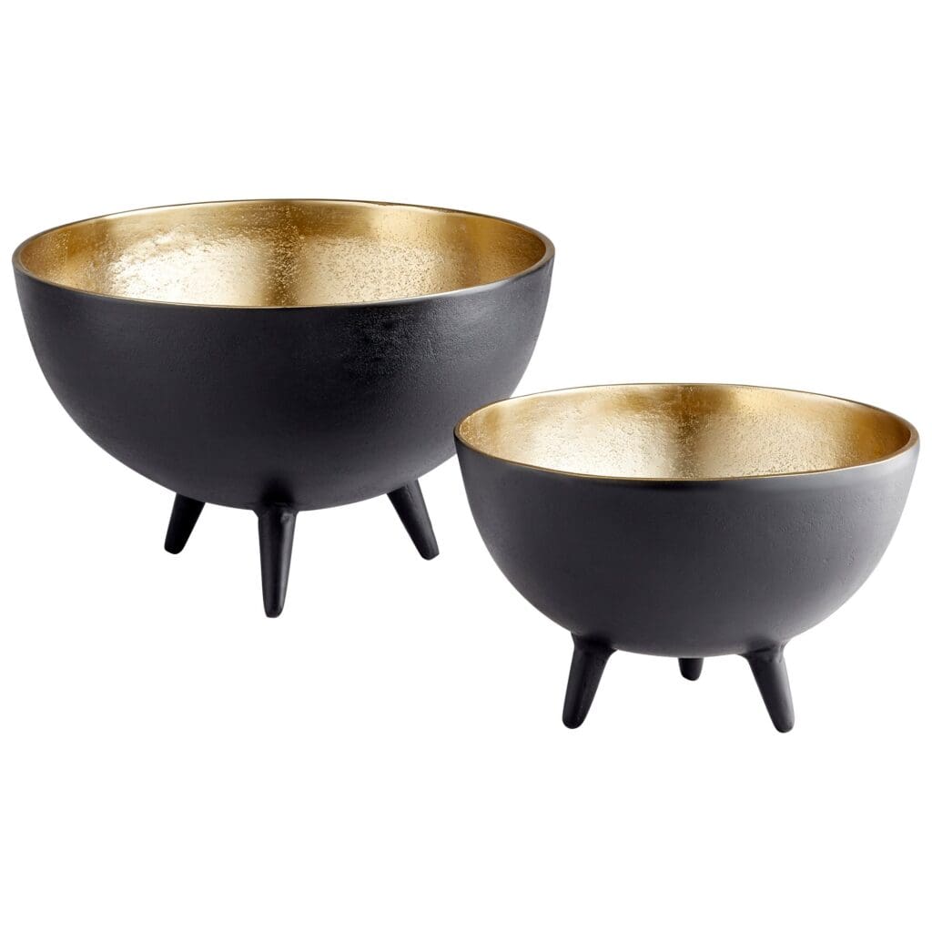 Cyan Design 10636 Inca Bowl - Matt Black And Gold - Small