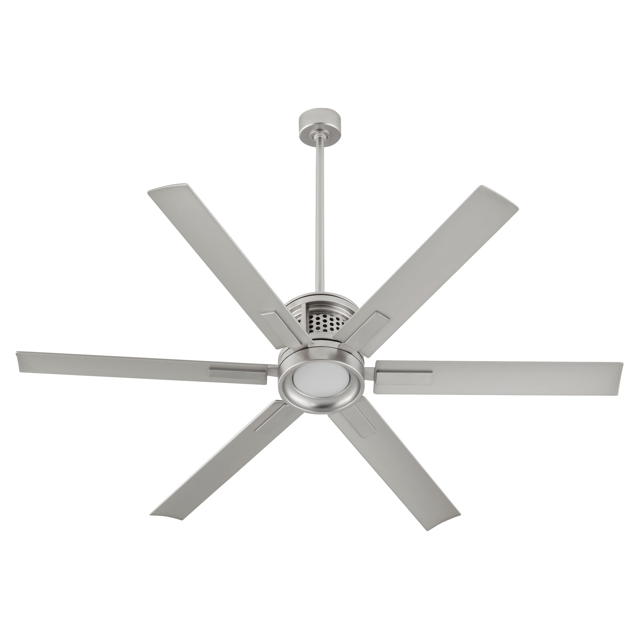 Quorum Zeus 10656-65 Patio Fan - Satin Nickel