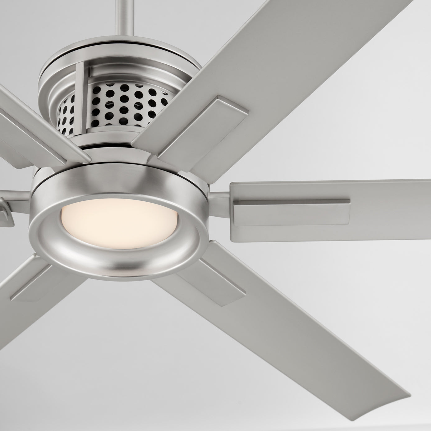 Quorum Zeus 10656-65 Patio Fan - Satin Nickel
