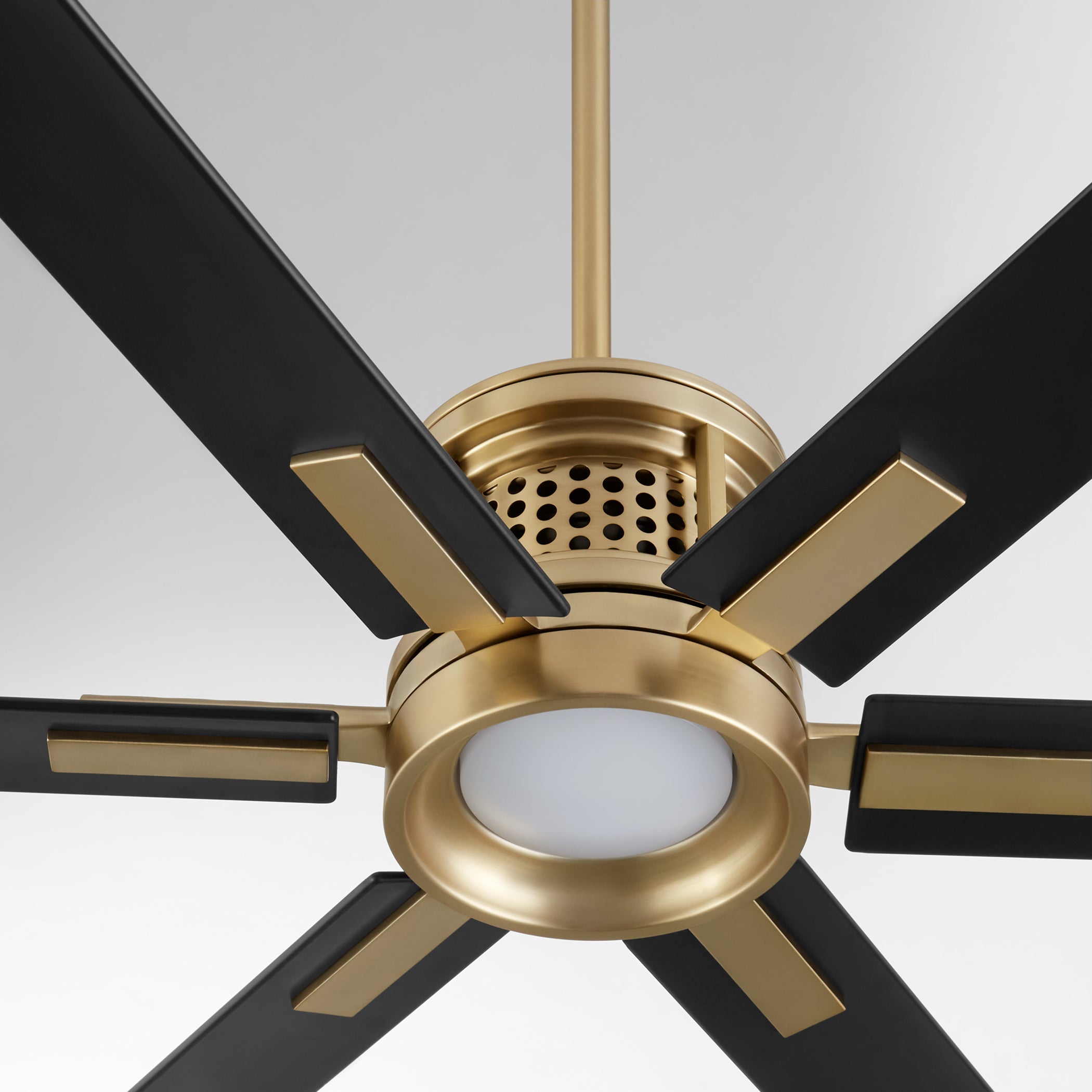 Quorum Zeus 10656-80 Patio Fan - Aged Brass