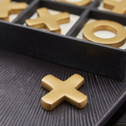 Cyan Design 10656 Tic-Tac-Glow Sculpture - Black & Gold & White