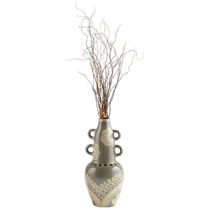 Cyan Design 10682 Rocky Valley Vase - Olive Green - Medium
