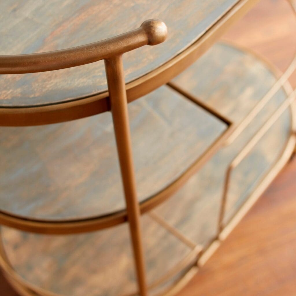Cyan Design 10687 Barcraft Bar Cart - Antique Brass