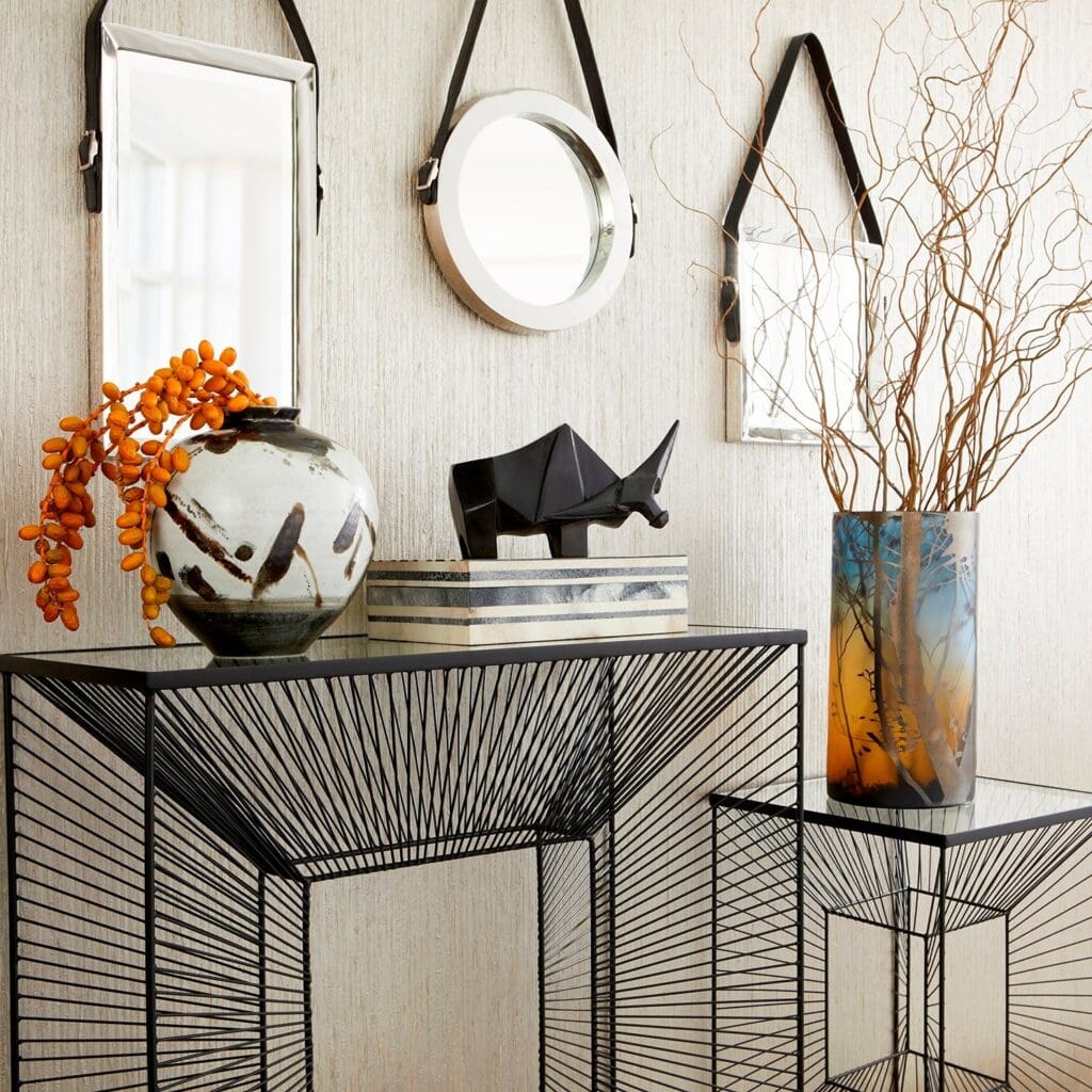 Cyan Design 10712 Venster Long Mirror - Nickel - Small