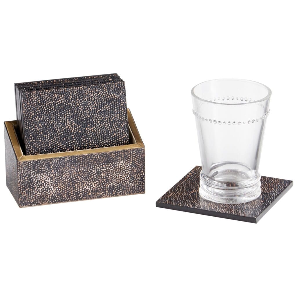 Cyan Design 10720 Arless Coasters - Brown & Bronze