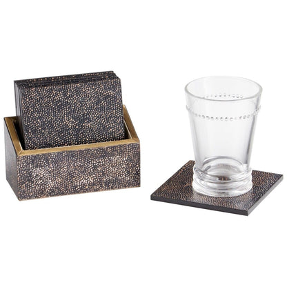 Cyan Design 10720 Arless Coasters - Brown & Bronze