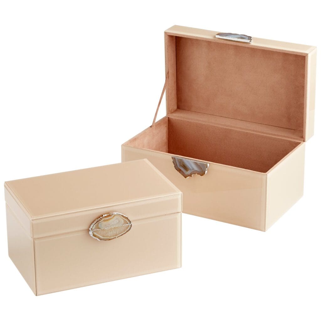 Cyan Design 10743 Bijou Container - Beige - Small