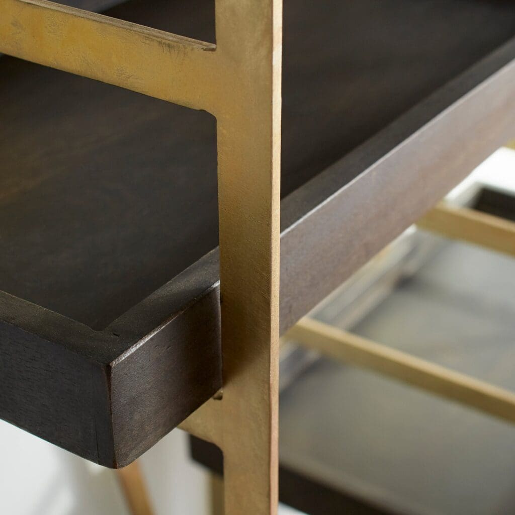 Cyan Design 10762 Corsetto Etagere - Gold And Grey