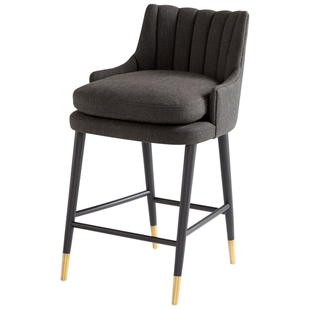 Cyan Design 10785 Tesoro Counter Stool - Charcoal Grey- Medium