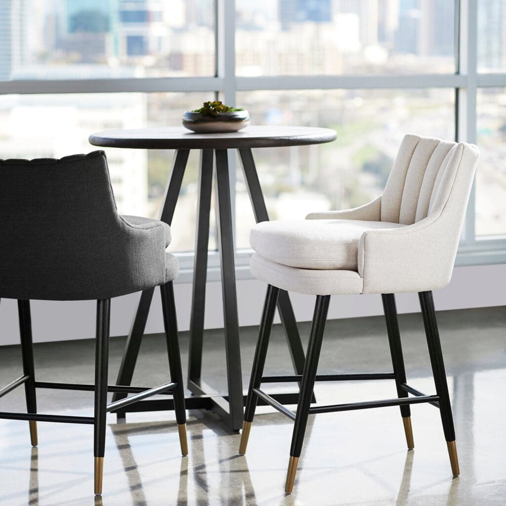 Cyan Design 10785 Tesoro Counter Stool - Charcoal Grey- Medium