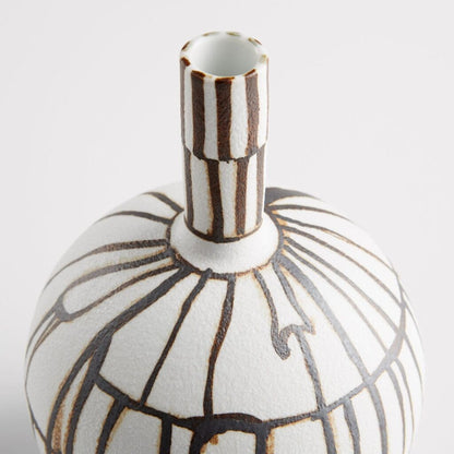 Cyan Design 10798 Risse Vase - Ebony And White - Small