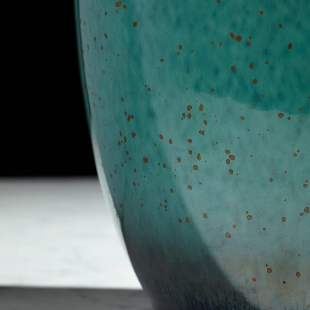 Cyan Design 10805 Native Gloss Vase - Turquoise Glaze - Medium