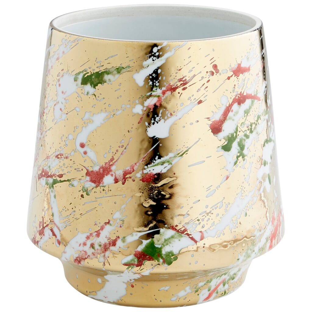 Cyan Design 10808 Ardent Splash Container - Multi-Color Glaze - Small