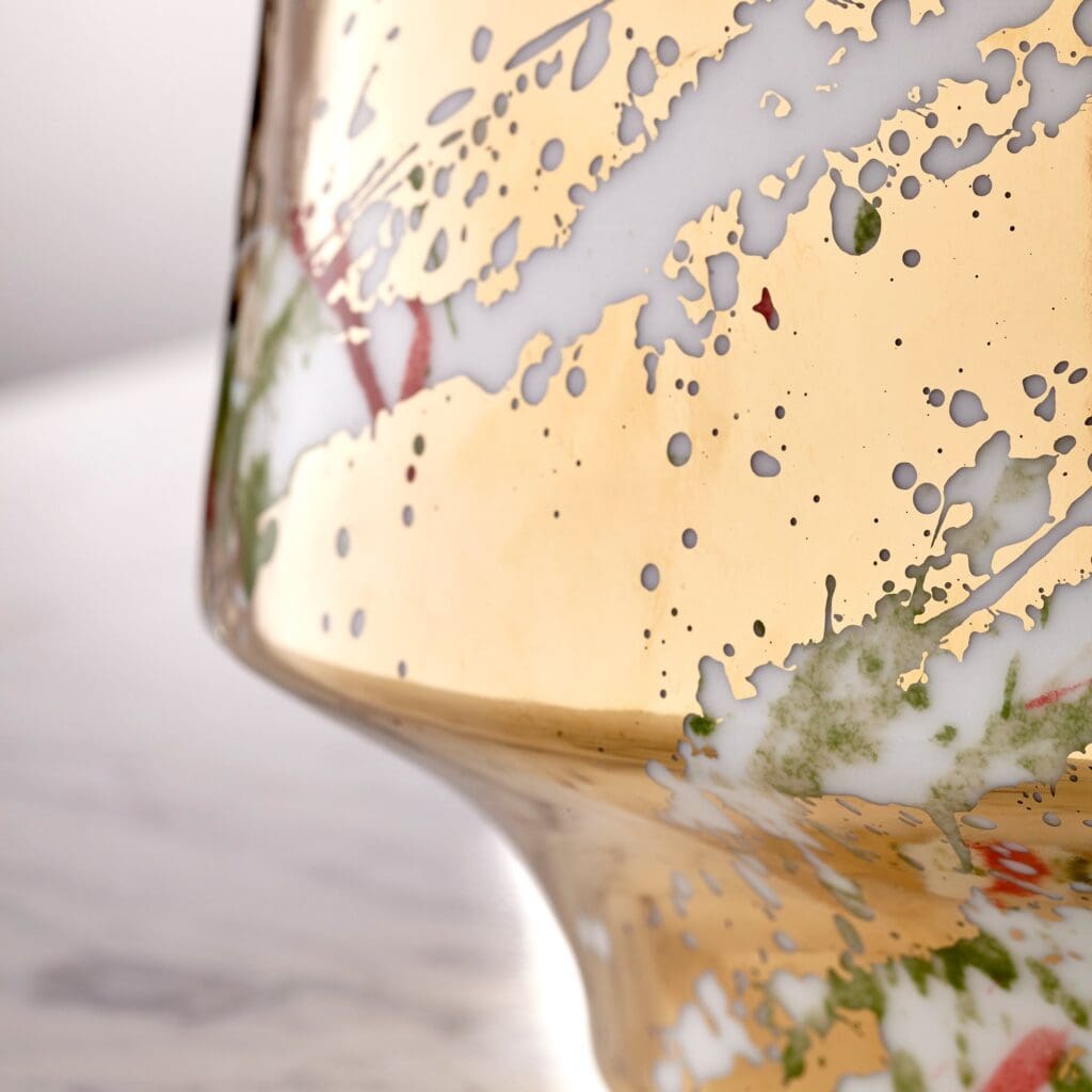 Cyan Design 10809 Ardent Splash Container - Multi-Color Glaze - Medium