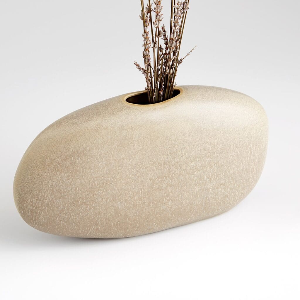 Cyan Design 10833 Pebble Vase - Olive Glaze - Small