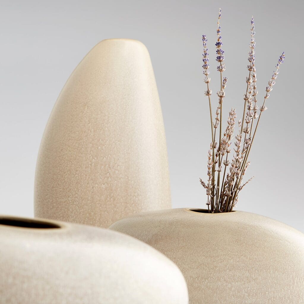 Cyan Design 10833 Pebble Vase - Olive Glaze - Small