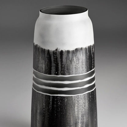 Cyan Design 10855 Borneo Vase - Black And White - Small