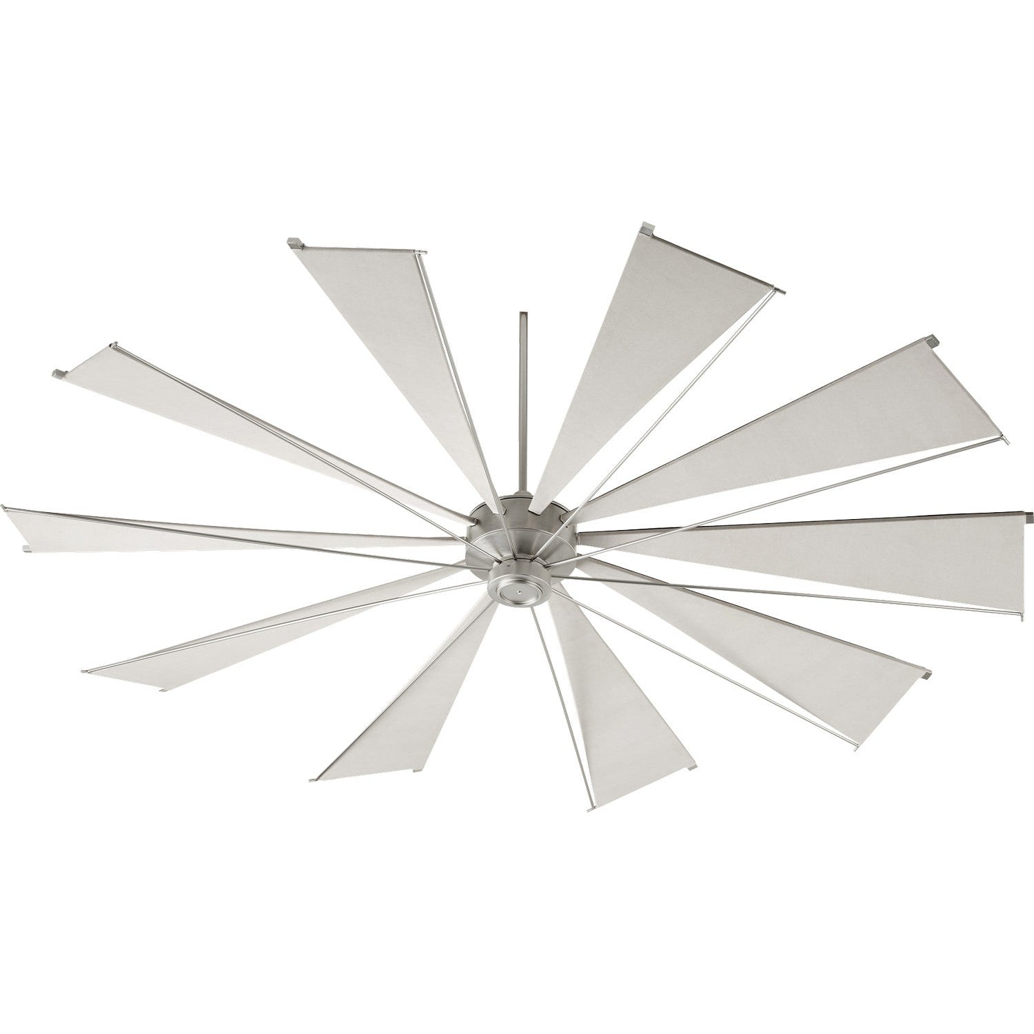 Quorum Mykonos 69210-65 Ceiling Fan - Satin Nickel