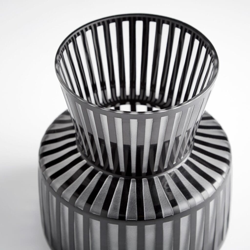Cyan Design 10874 Lined Up Vase - Black - Small