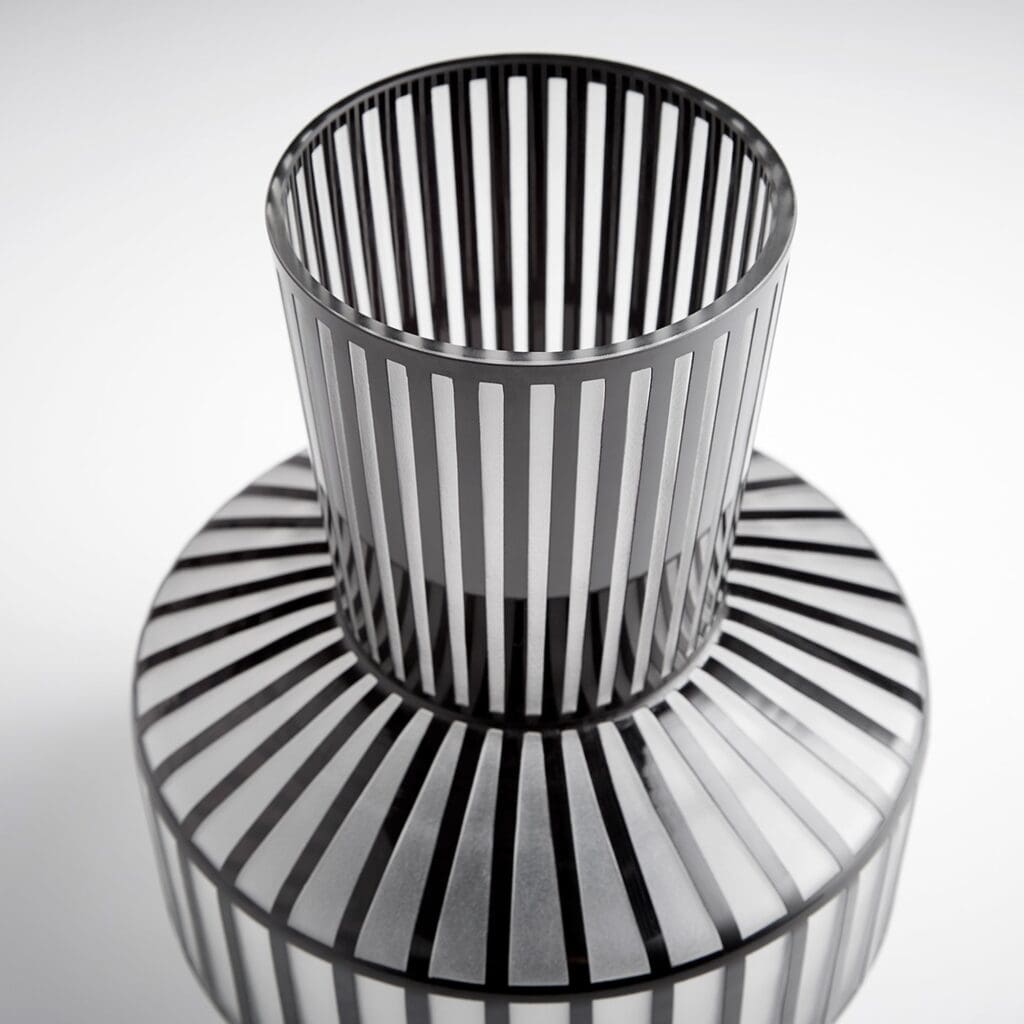 Cyan Design 10875 Lined Up Vase - Black - Medium
