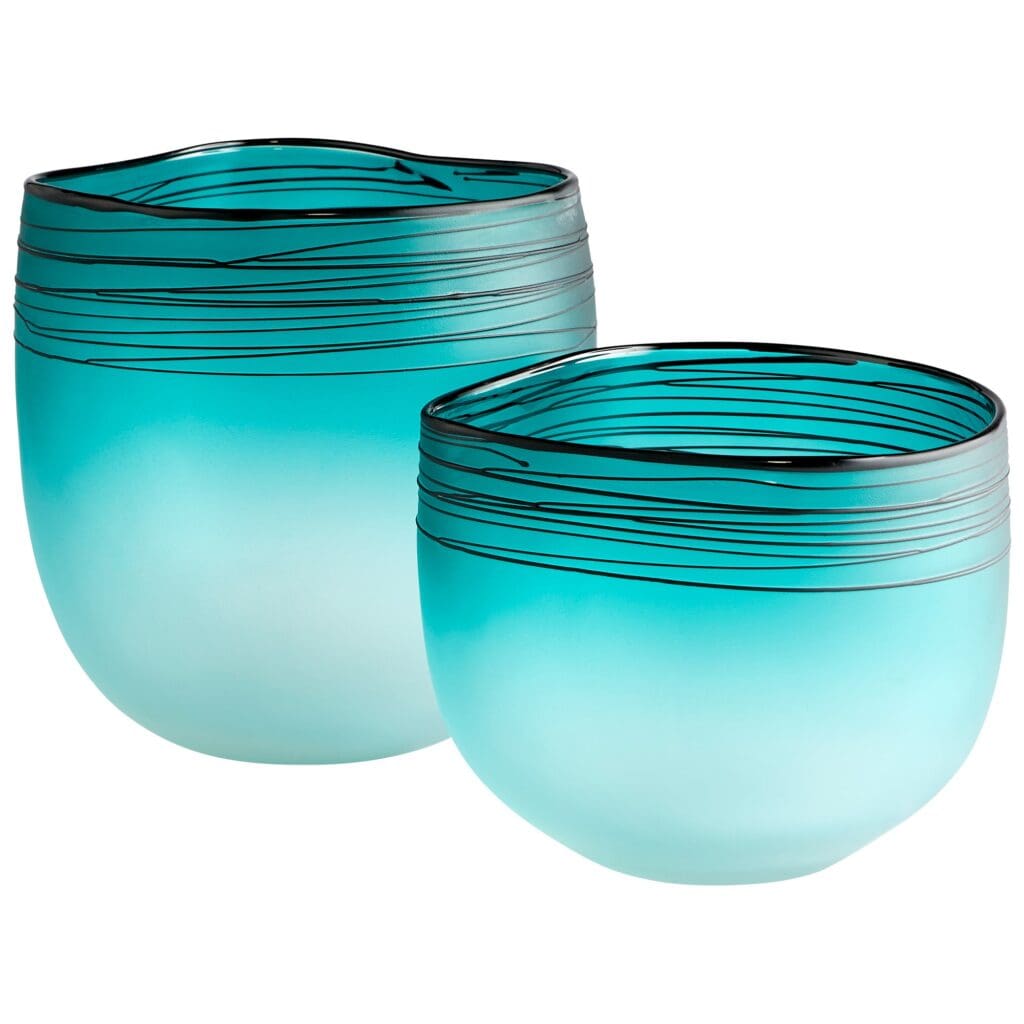 Cyan Design 10895 Kapalua Vase - Blue And White - Medium