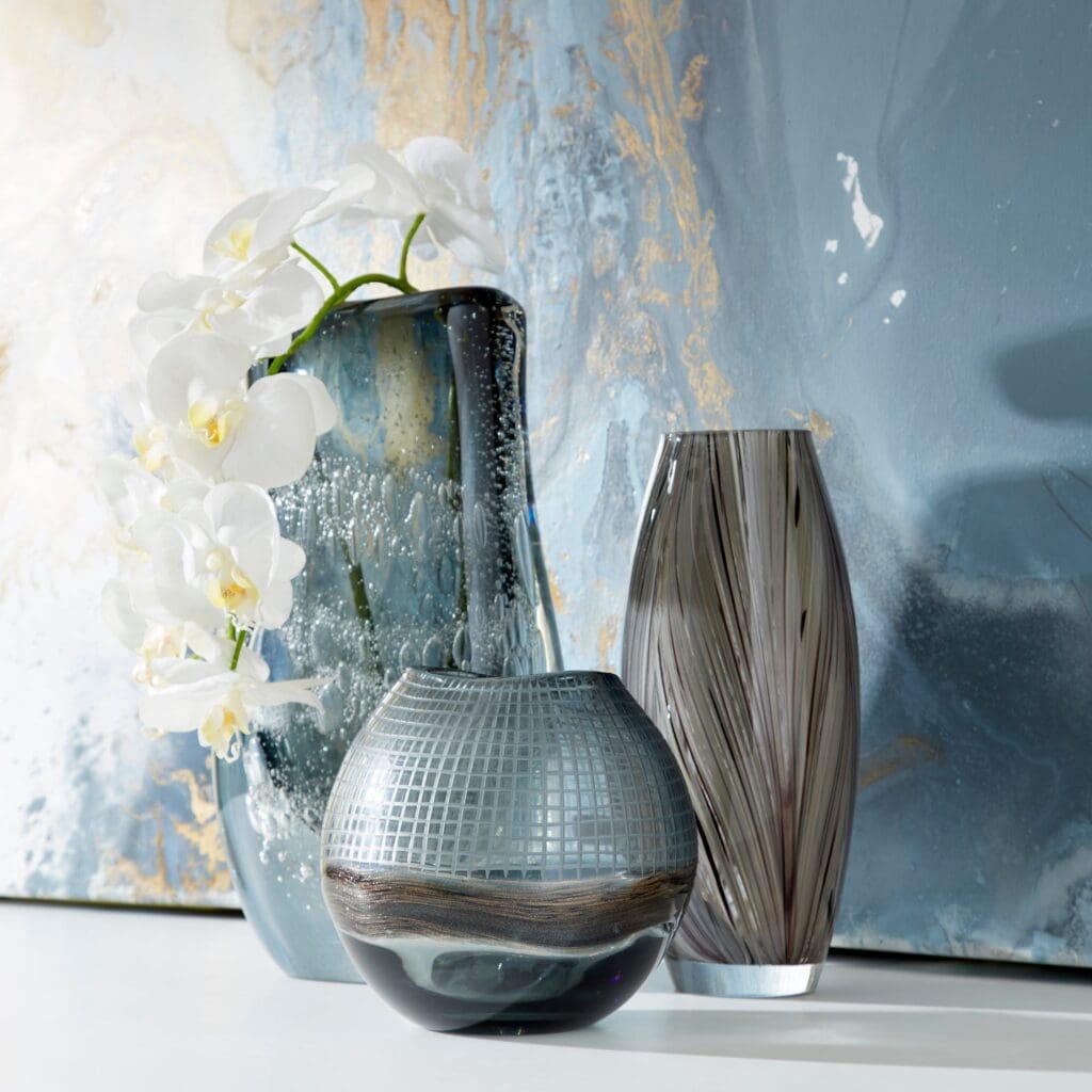 Cyan Design 10898 Viceroy Vase - Grey And Clear