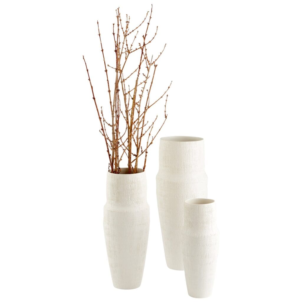 Cyan Design 10920 Leela Vase - White - Medium