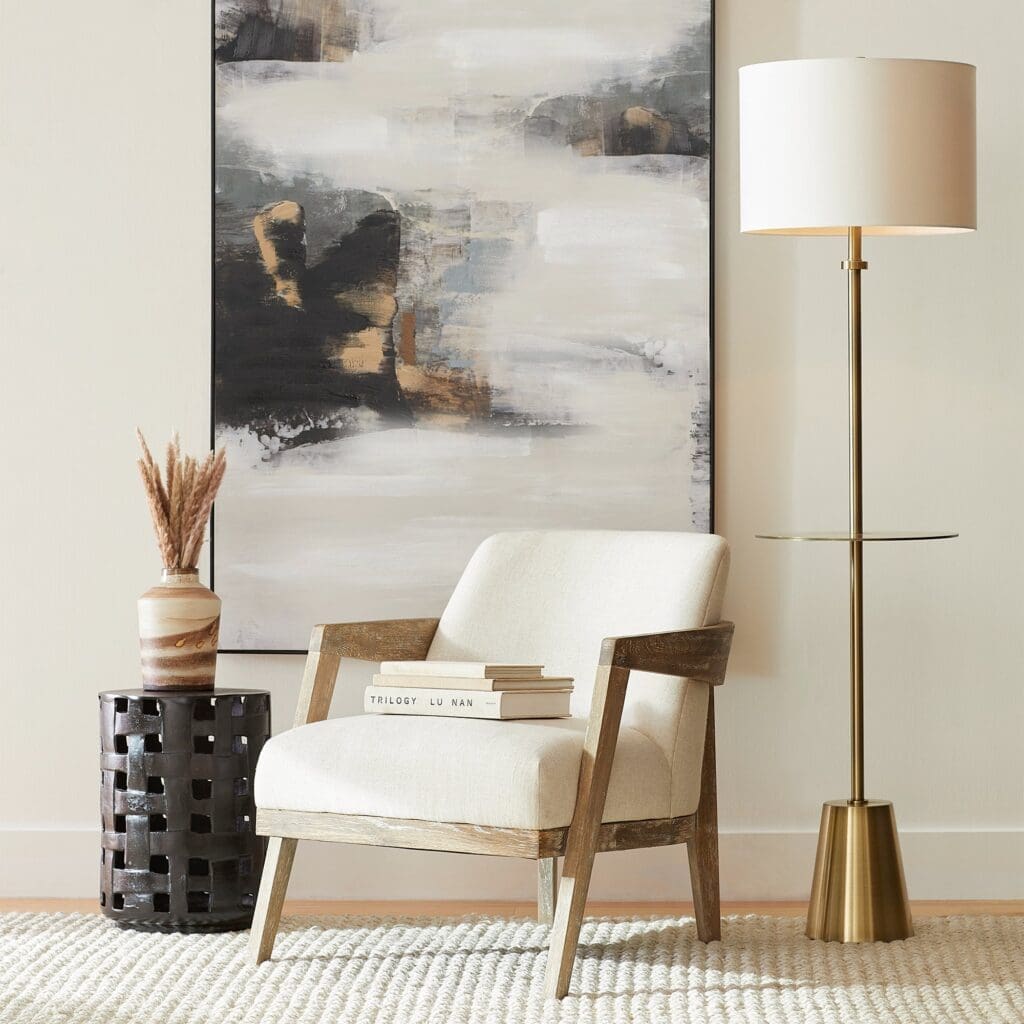 Cyan Design 10950 Peplum Floor Lamp - Brass