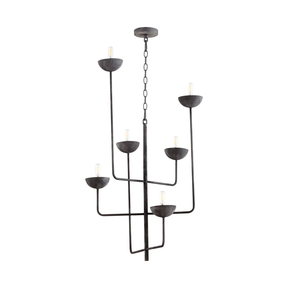 Cyan Design 10976 Enoki 6 Light Chandelier Modern - Black