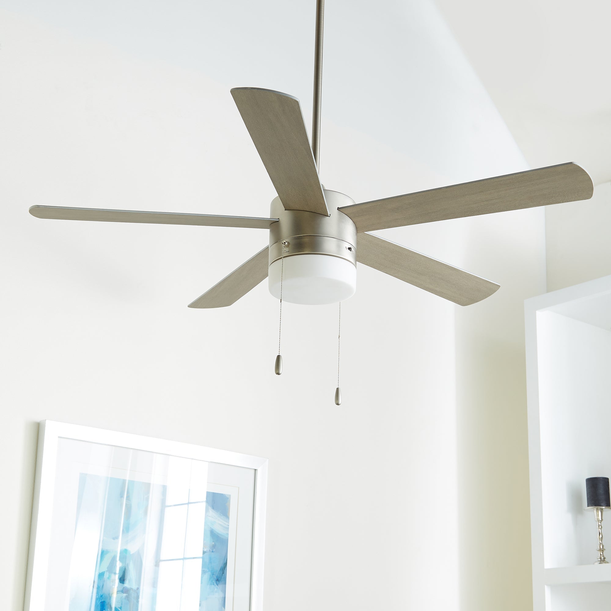 Quorum Maxwell 37525-65 Ceiling Fan - Satin Nickel