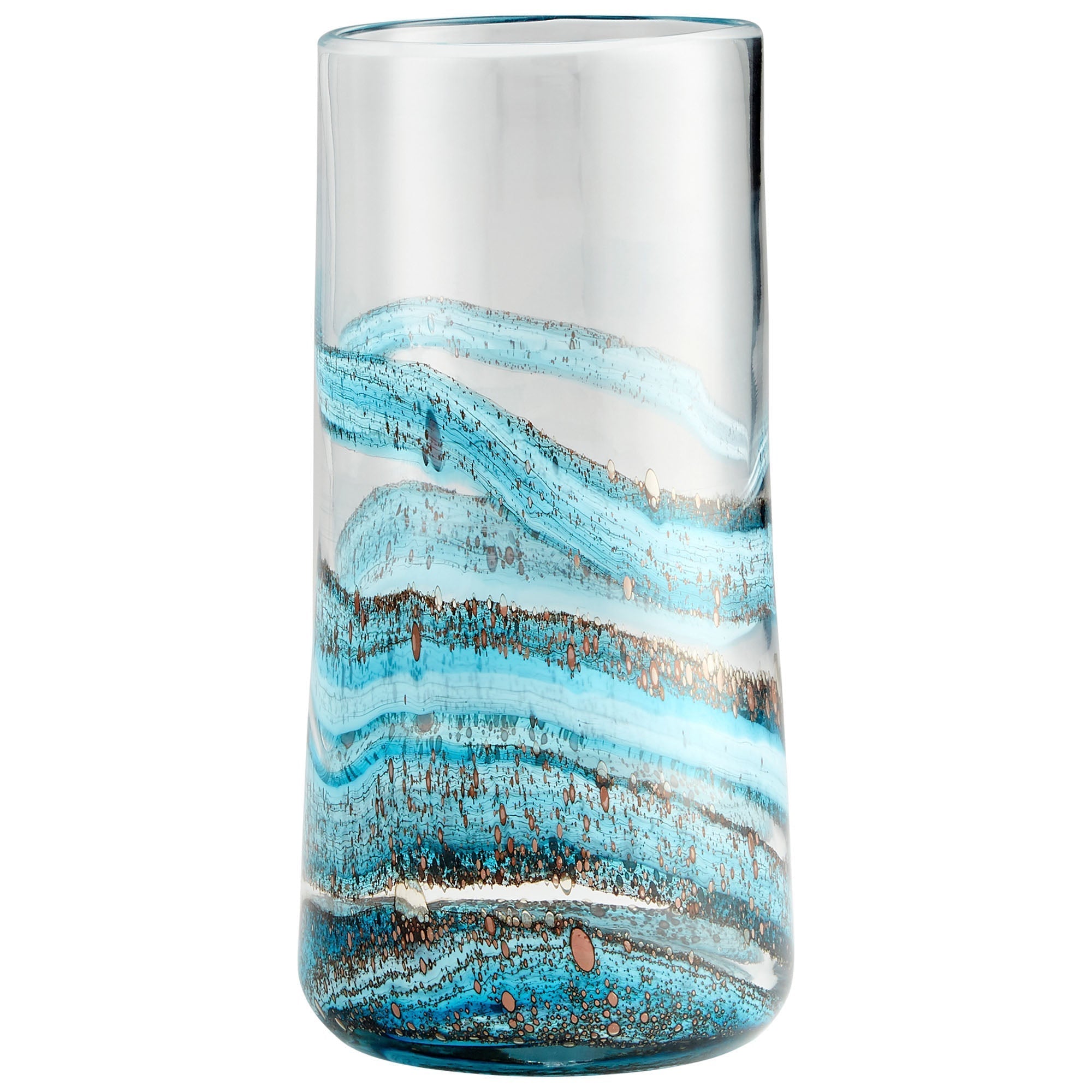 Cyan Design 09985 Rogue Vase - Blue & Gold Dust - Large