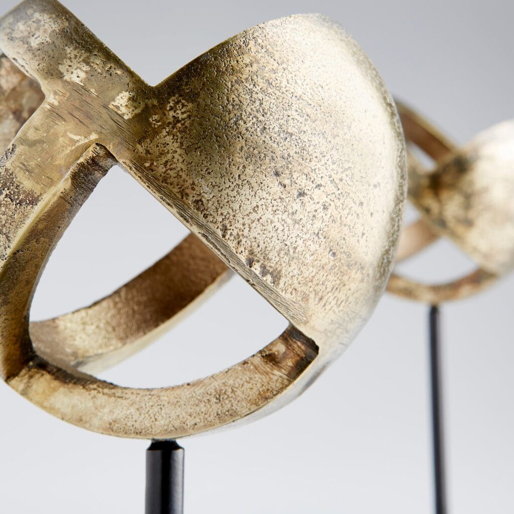 Cyan Design 11011 Grotto Sculpture Designed for Cyan Design by J. Kent Martin - Antique Brass and Black - Large